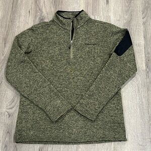 Avalanche Medium Thermal Layering Quarter Zip Pullover Sweater Brown